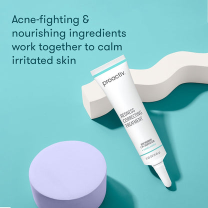 Proactiv Redness Correcting Treatment – 2-in-1 Spot Treatment with 1.5% Salicylic Acid, Reduces Redness and Treats Blemishes, Calms Irritated Skin, Non-Comedogenic, 0.33 oz
