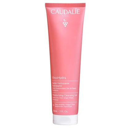 Caudalie VinoHydra Moisturizing Cleansing Gel – Gentle Face Cleanser with Hyaluronic Acid, 150 mL Avelisse