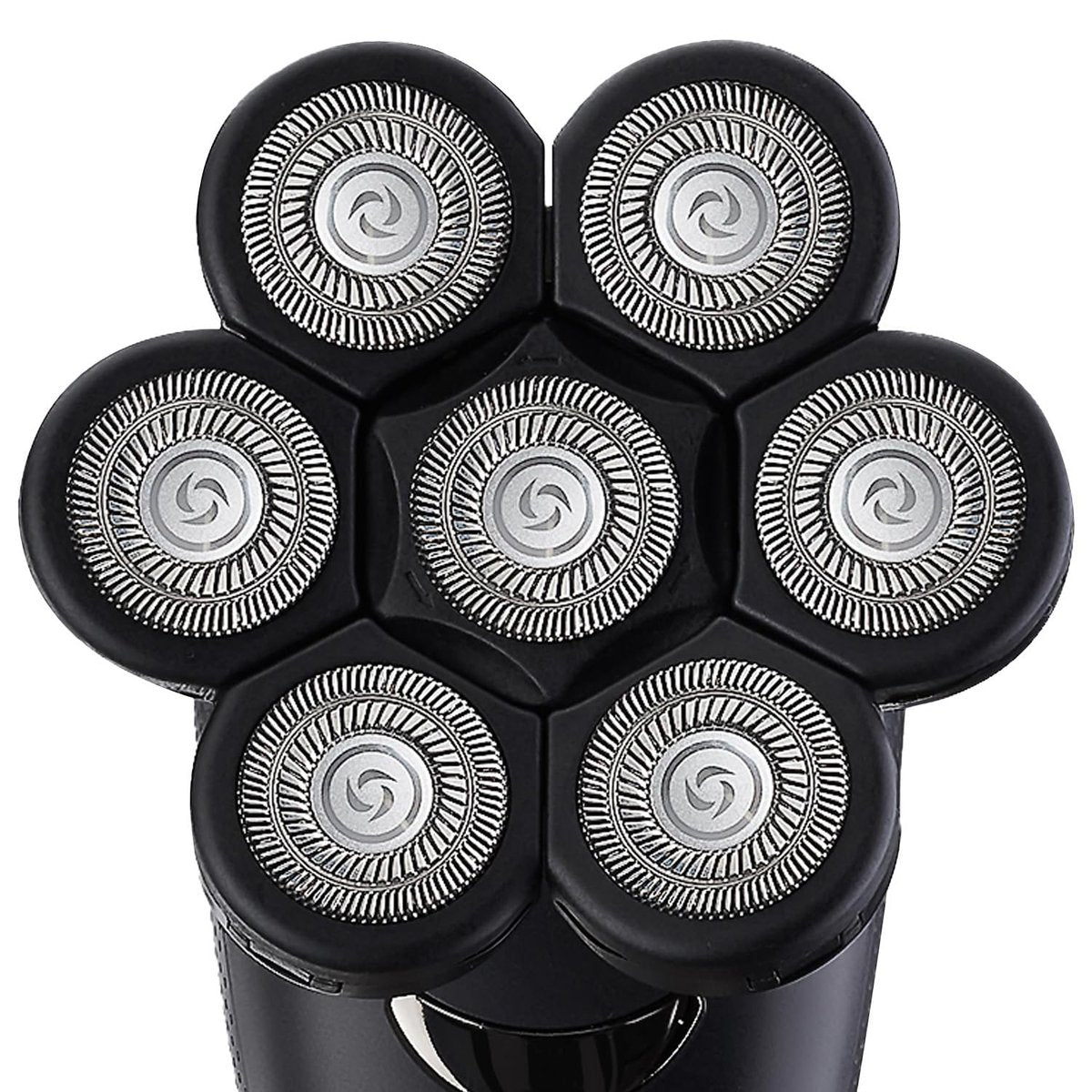E-Hunter Bald Head Shaver Replacement Blades - Premium 7-Blade Heads for Universal Head Shavers & Freedom Bald Men Grooming, 3 Pack with Cleaning Brush Avelisse