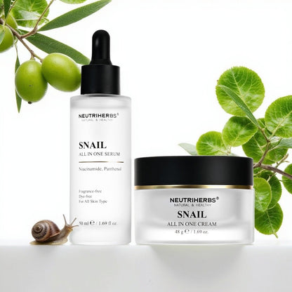 NeutriHerbs Pro 10% Snail Mucin Serum – 20X Concentrated Anti-Aging, Ultra-Hydrating & Non-Sticky Formula for Sensitive Skin, USA-Sourced Snail Secretion Filtrate, 1.69 fl oz