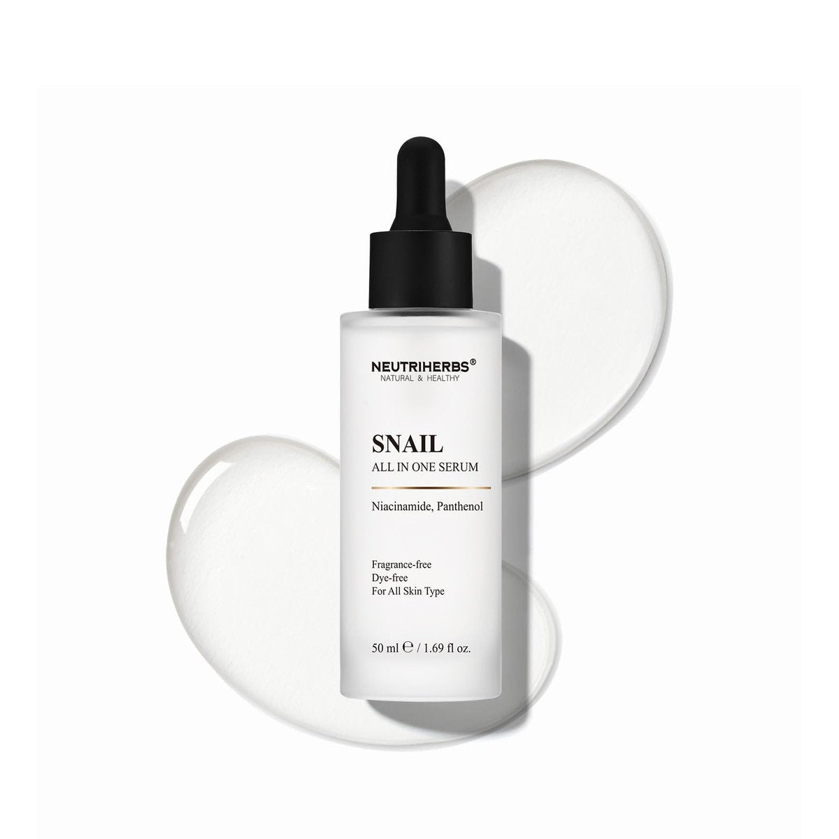 NeutriHerbs Pro 10% Snail Mucin Serum – 20X Concentrated Anti-Aging, Ultra-Hydrating & Non-Sticky Formula for Sensitive Skin, USA-Sourced Snail Secretion Filtrate, 1.69 fl oz - görsel 1
