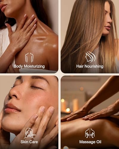 Yoken USDA Certified Fractionated Coconut Oil for Skin 16 Oz - Organic Liquid Coconut Oil, Unscented Moisturizer for Hair, Face, Body, Carrier Oil for Essential Oils, Hexane Free - görsel 12