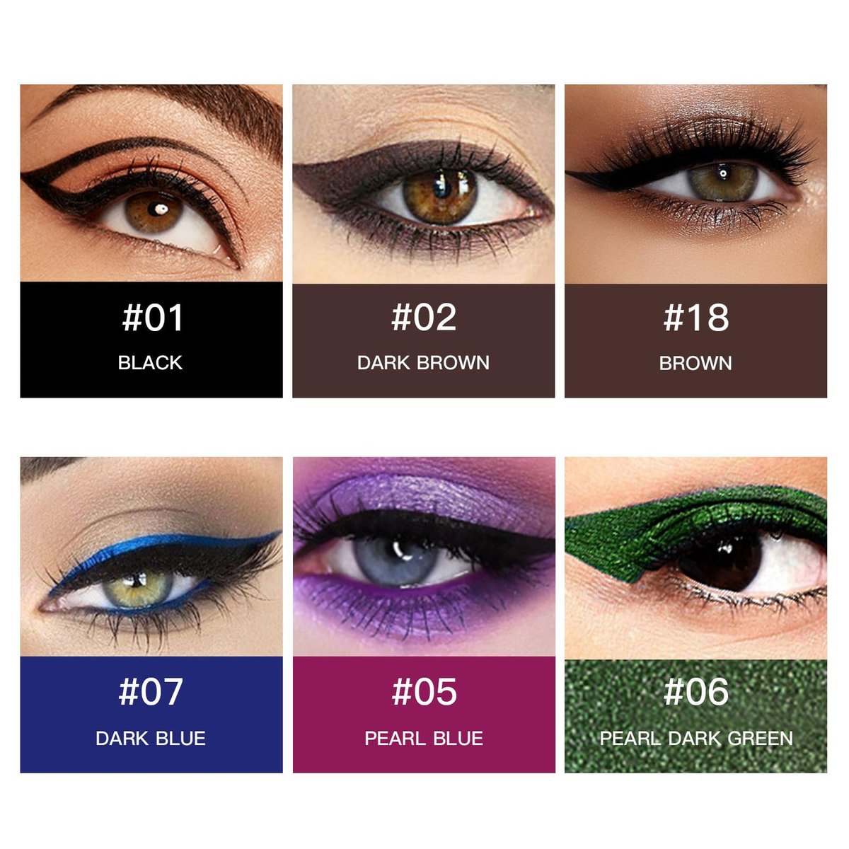 MooGlamor 12 Color Eyeliner Pencil Set – Waterproof & Long-Lasting Gel Eyeliners with Sharpener - görsel 5