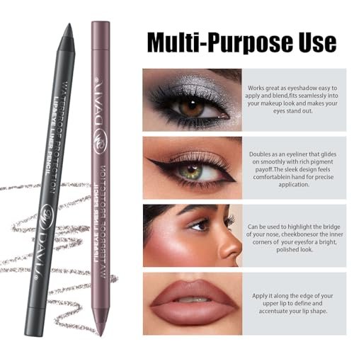 MooGlamor 12 Color Eyeliner Pencil Set – Waterproof & Long-Lasting Gel Eyeliners with Sharpener - görsel 10