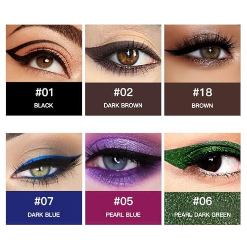 MooGlamor 12 Color Eyeliner Pencil Set – Waterproof & Long-Lasting Gel Eyeliners with Sharpener - görsel 6