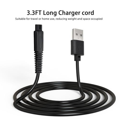2 Pack USB Charger Cord Compatible with Freebird Head Shaver Only, Flex Series Shaver Charging Cable Replacement for Freebird Shaving Kit Electric Razor, 3.3FT - görsel 10
