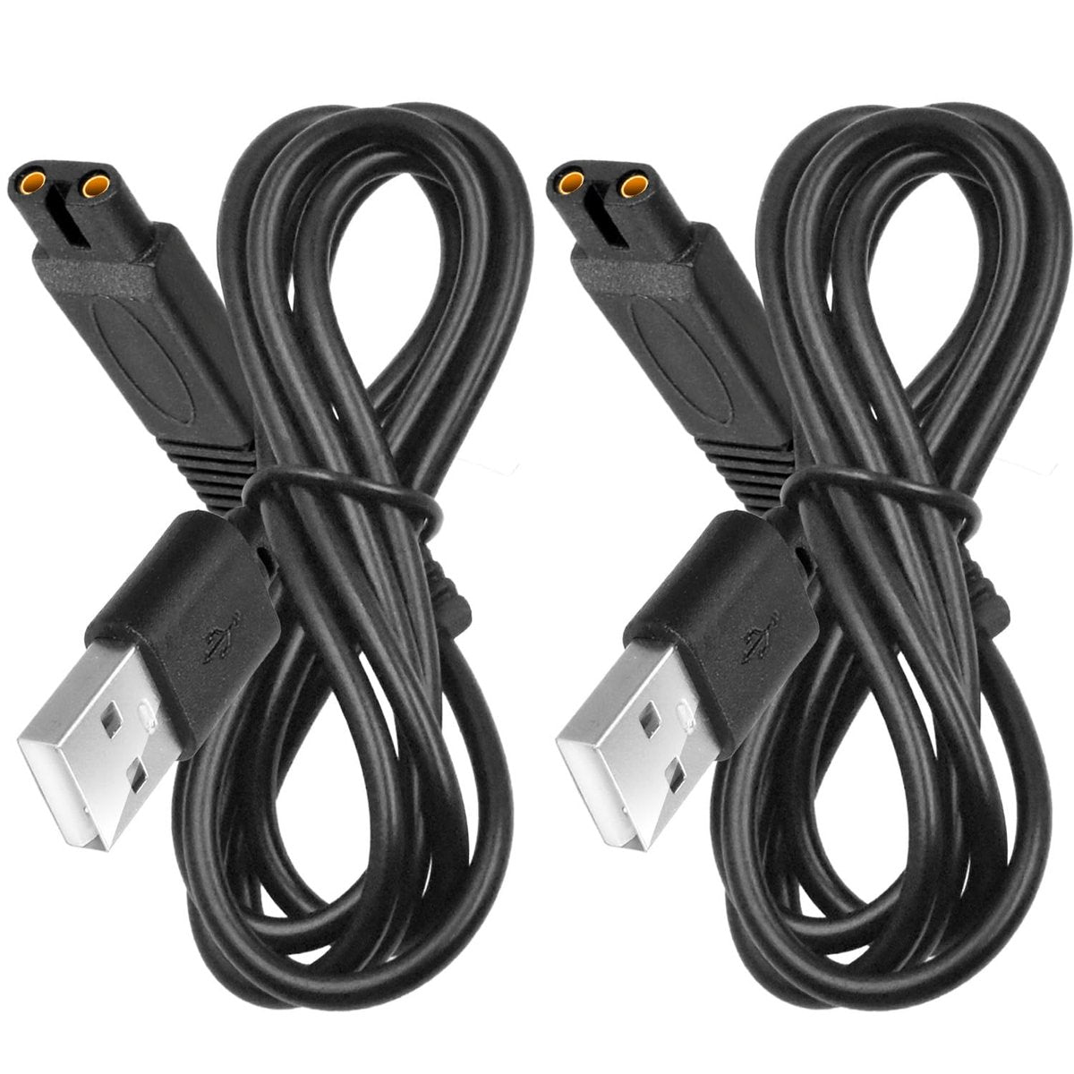 2 Pack USB Charger Cord Compatible with Freebird Head Shaver Only, Flex Series Shaver Charging Cable Replacement for Freebird Shaving Kit Electric Razor, 3.3FT - görsel 1