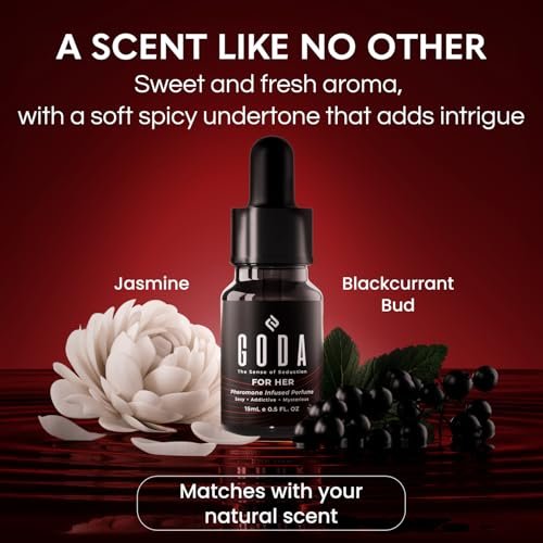 GODA Pheromones Perfume for Women – The Original – Long-Lasting Floral Fragrance with Jasmine & Rose – Vegan & Cruelty-Free – 15ml / 0.50 fl. oz Avelisse