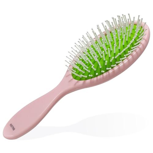 LUV HER Strawberry Shortcake Hair Accessory Set – 5-Piece Detangling Hairbrush & Scrunchies for Kids Ages 3+ Avelisse