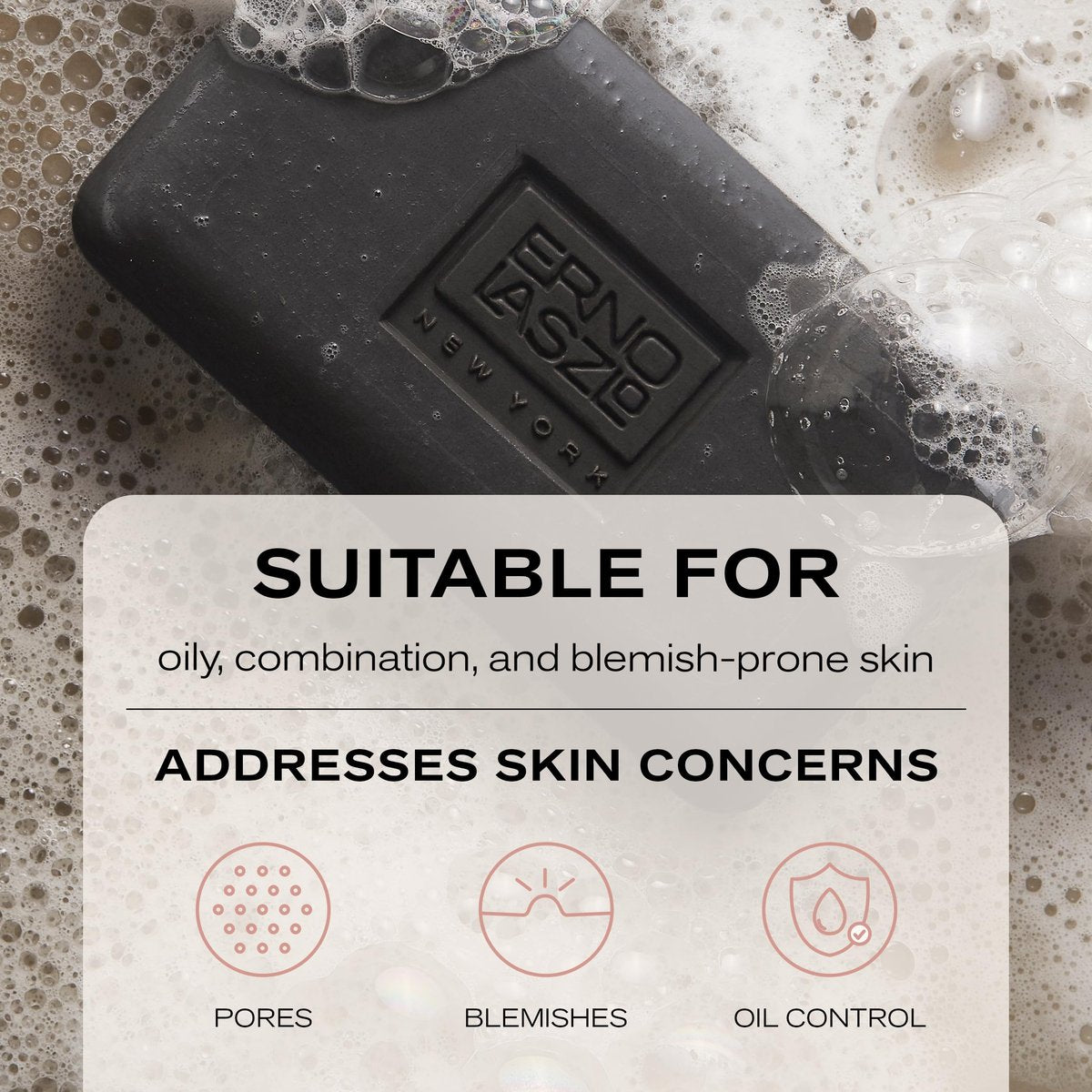 Erno Laszlo Sea Mud Deep Cleansing Face Wash Bar - Detox Charcoal Soap with Dead Sea Mud for Oily, Blemish-Prone Skin, 3.4 oz Avelisse