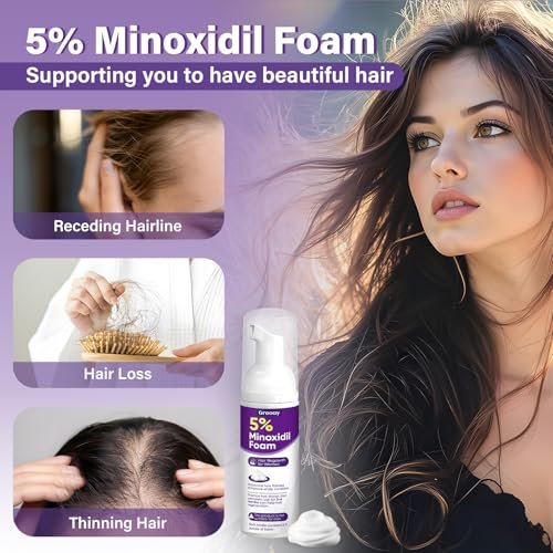 Greoay 5% Minoxidil Foam for Women - Hair Regrowth Treatment, 6.35 oz Avelisse