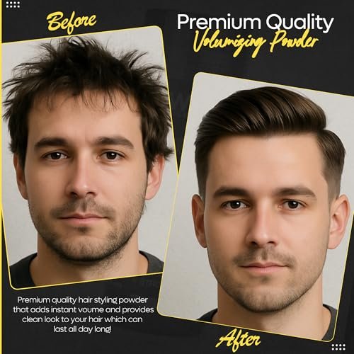 Kiwinz Professional Hair Styling Powder for Men – Natural Look Texture Powder, Matte Finish, Long-Lasting Volume & Hold – Non-Sticky, Great Smell – 30g - görsel 6