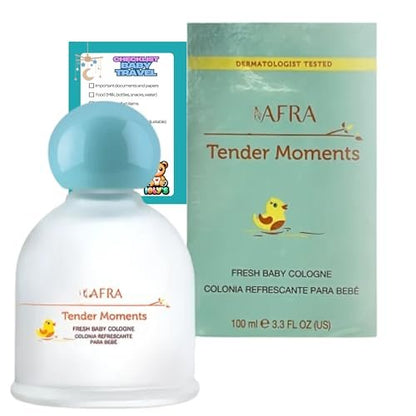 Ioly's Jjafra Tender Moments Baby Cologne - Alcohol-Free, Paraben-Free Perfume for Newborns, Boys, Girls & Toddlers (3.4 Fl Oz)
