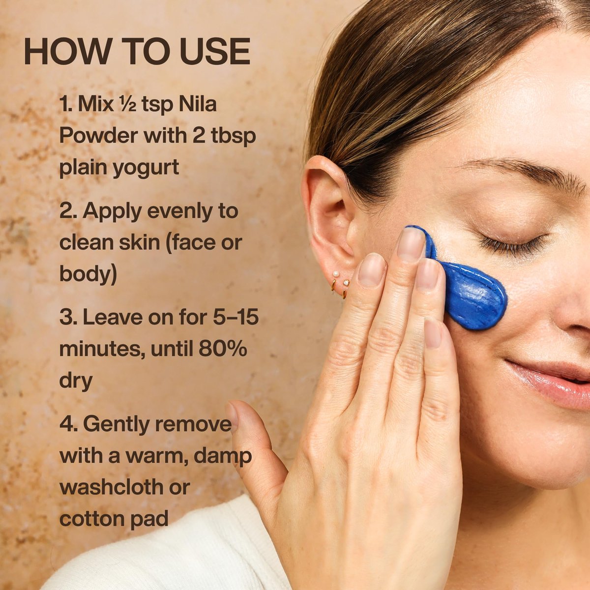 Moroccan Mchicha Moroccan Nila Powder for Skin – 30g Nila Face Mask with Instructions Avelisse