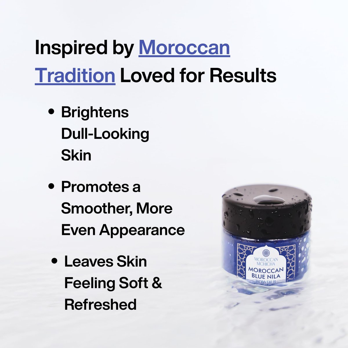 Moroccan Mchicha Moroccan Nila Powder for Skin – 30g Nila Face Mask with Instructions Avelisse