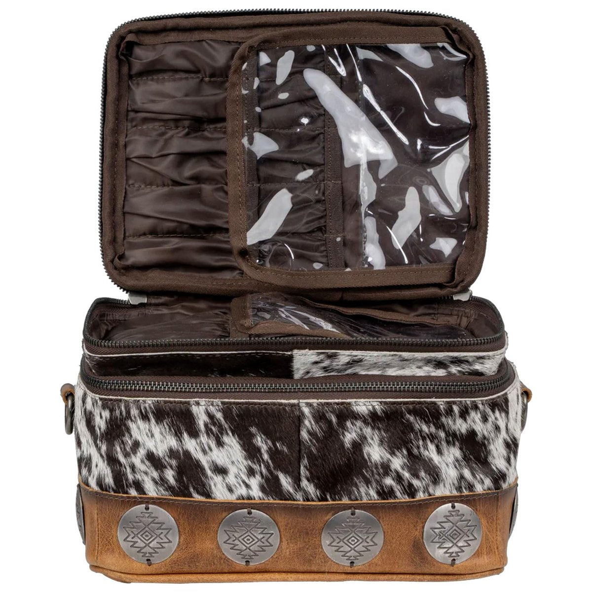 STS Ranchwear Vaquero Glamour Full Grain Leather Cosmetic Organizer - Multi - görsel 5
