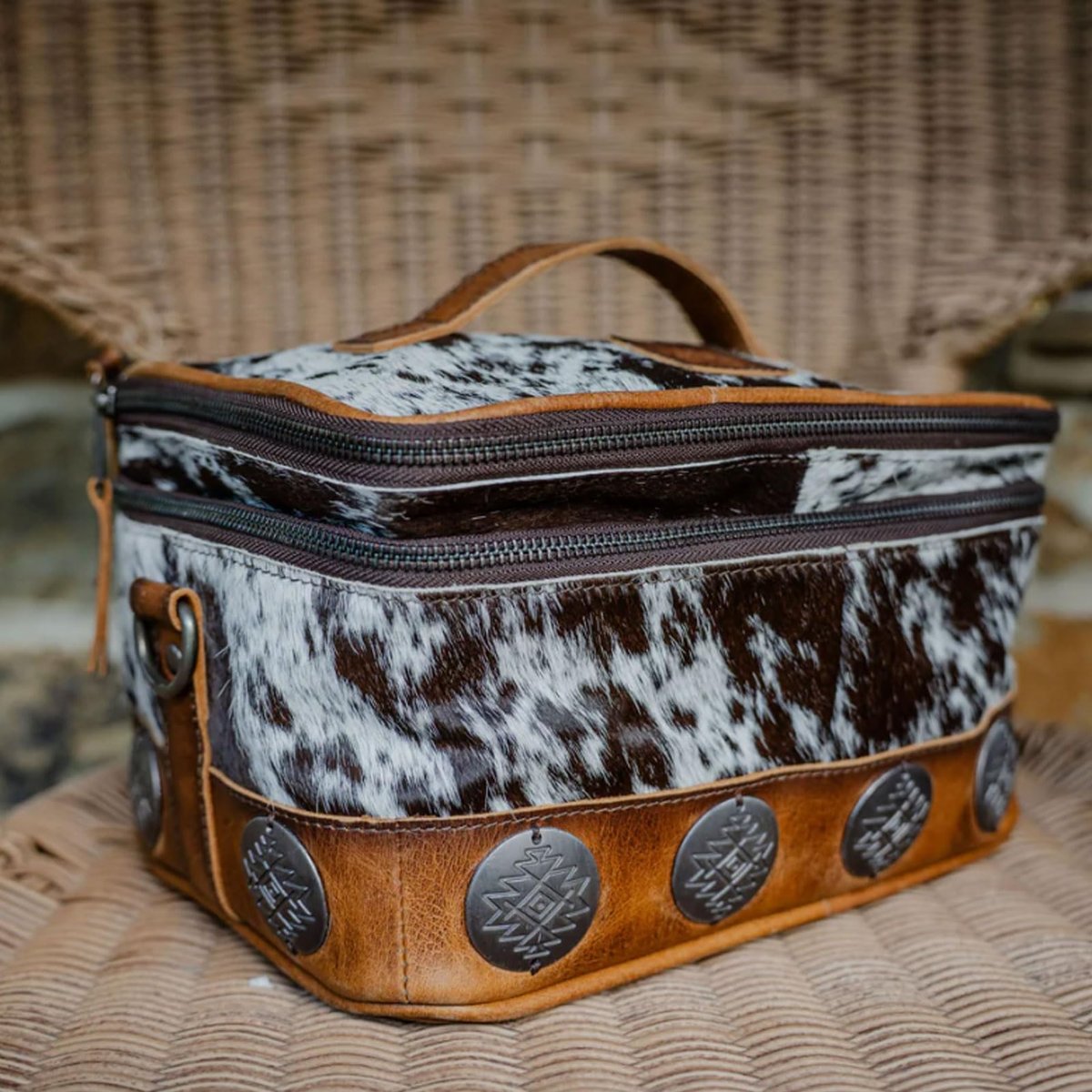 STS Ranchwear Vaquero Glamour Full Grain Leather Cosmetic Organizer - Multi - görsel 13
