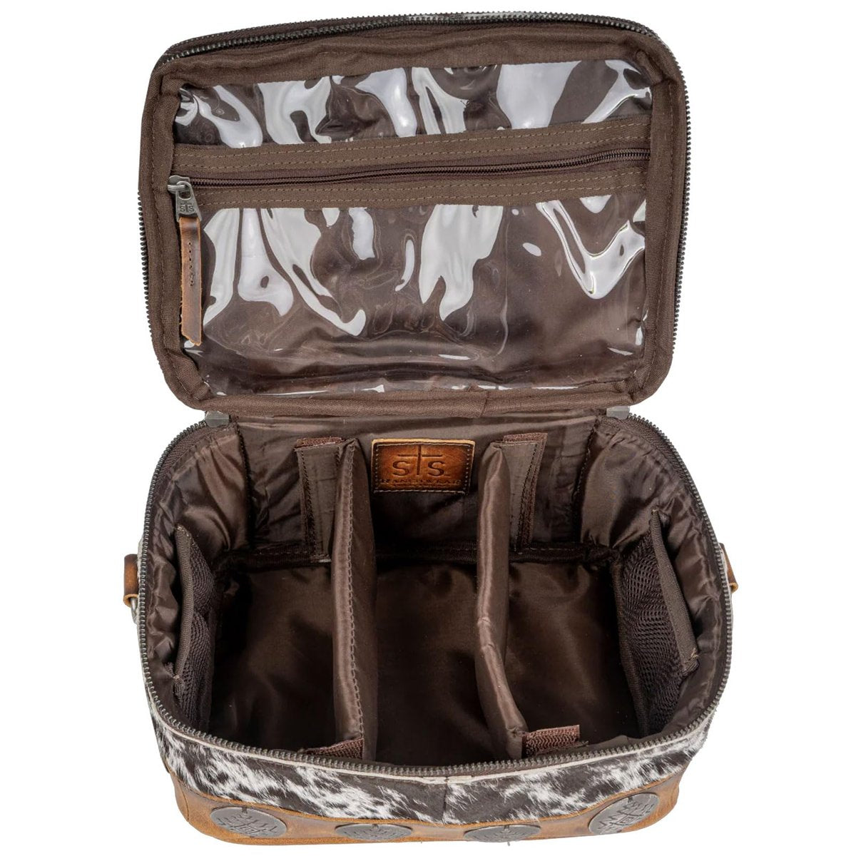 STS Ranchwear Vaquero Glamour Full Grain Leather Cosmetic Organizer - Multi - görsel 7