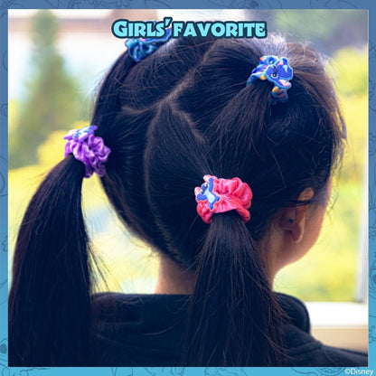 Stitch 6 Piece Hair Scrunchie Set – Satin Hair Ties for Girls, School Rewards, Party Favors, Stocking Stuffer, Birthday Gift, Ages 3+ by Townley Girl