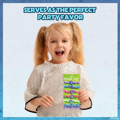 Stitch 6 Piece Hair Scrunchie Set – Satin Hair Ties for Girls, School Rewards, Party Favors, Stocking Stuffer, Birthday Gift, Ages 3+ by Townley Girl
