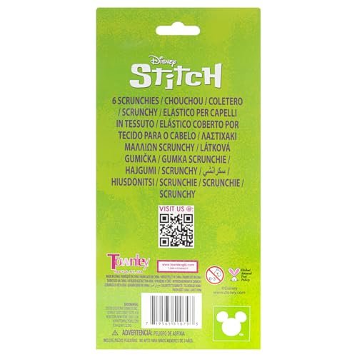 Stitch 6 Piece Hair Scrunchie Set – Satin Hair Ties for Girls, School Rewards, Party Favors, Stocking Stuffer, Birthday Gift, Ages 3+ by Townley Girl - görsel 18