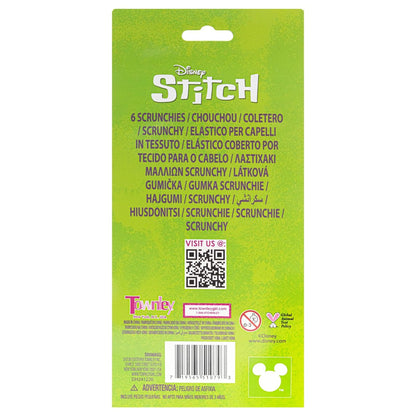 Stitch 6 Piece Hair Scrunchie Set – Satin Hair Ties for Girls, School Rewards, Party Favors, Stocking Stuffer, Birthday Gift, Ages 3+ by Townley Girl