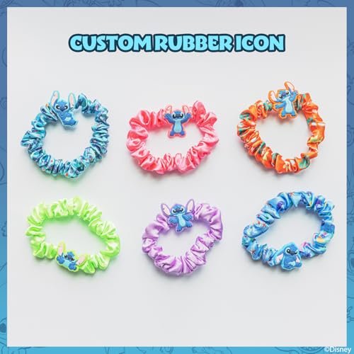 Stitch 6 Piece Hair Scrunchie Set – Satin Hair Ties for Girls, School Rewards, Party Favors, Stocking Stuffer, Birthday Gift, Ages 3+ by Townley Girl - görsel 12
