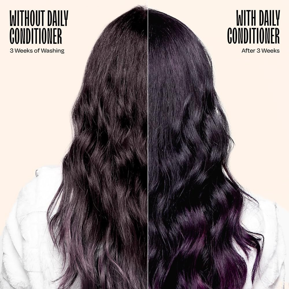 oVertone Daily Color Depositing Conditioner - Royal Plum for Brown Hair - 4.5 oz - Vegan & Cruelty-Free Temporary Coloring Conditioner with Shea Butter & Coconut Oil Avelisse