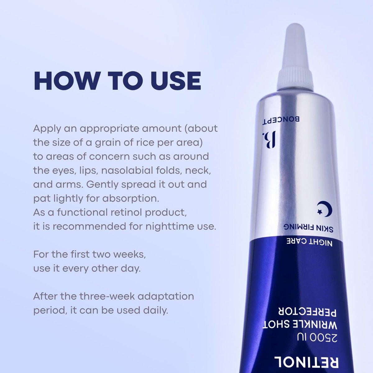 BONCEPT Retinol 2500 IU Wrinkle-Shot Perfector – Korean Anti-Aging Face Cream with Bakuchiol for Beginners, Pore Care & Firming, 0.5 fl oz - görsel 13