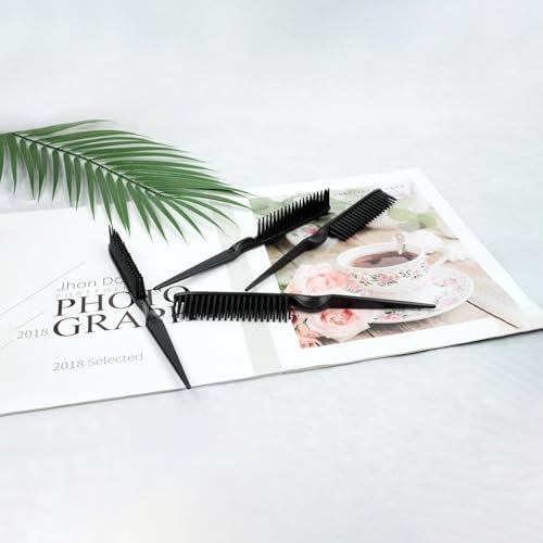 3-Row Rat Tail Styling Comb Set (4PCS) – Flexible Comb for Detangling, Defining Curls, and Sectioning Hair - görsel 14
