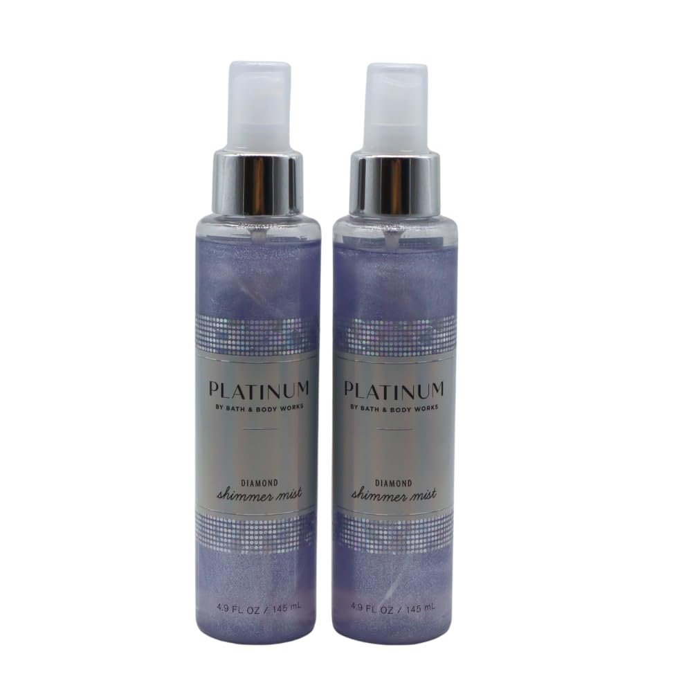 Bath & Body Works PLATINUM Diamond Shimmer Mist 2-Piece Set – Festive Red Bow, Holiday Gift Ready, 4.9 fl oz Each - görsel 7