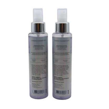 Bath & Body Works PLATINUM Diamond Shimmer Mist 2-Piece Set – Festive Red Bow, Holiday Gift Ready, 4.9 fl oz Each