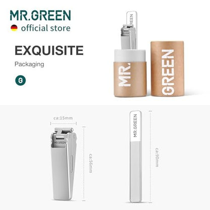 MR.GREEN Innovative Folding Nail Clippers – Collapsible Stainless Steel Nail Cutters for Travel & Home Avelisse