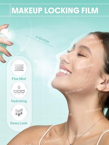SHEGLAM Good Grip Hydrating Prime & Set Spray - Oil Control Moisturizing Primer, Smooth Fine Lines, Silicone-Free Face Primer (Green) - görsel 4