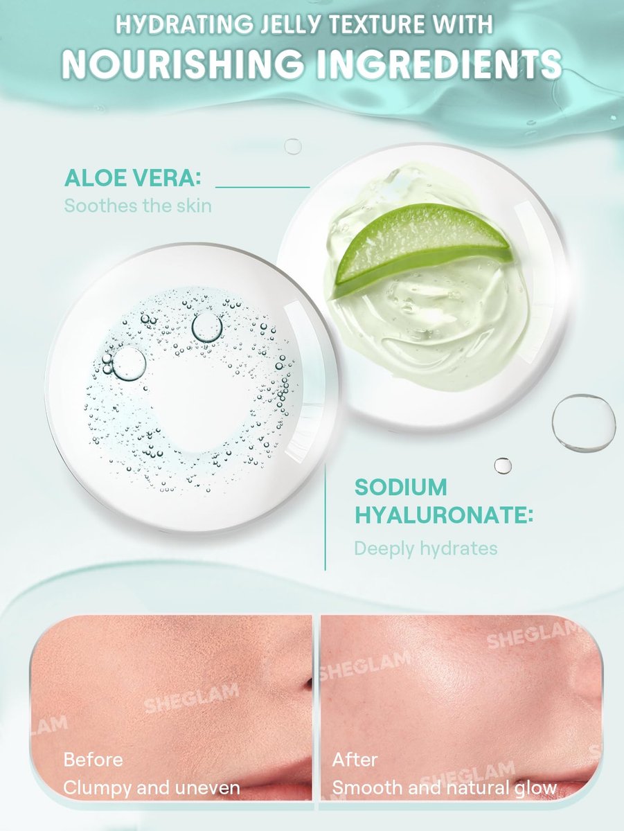 SHEGLAM Good Grip Hydrating Prime & Set Spray - Oil Control Moisturizing Primer, Smooth Fine Lines, Silicone-Free Face Primer (Green) - görsel 7