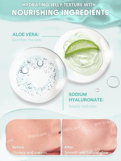 SHEGLAM Good Grip Hydrating Prime & Set Spray - Oil Control Moisturizing Primer, Smooth Fine Lines, Silicone-Free Face Primer (Green)