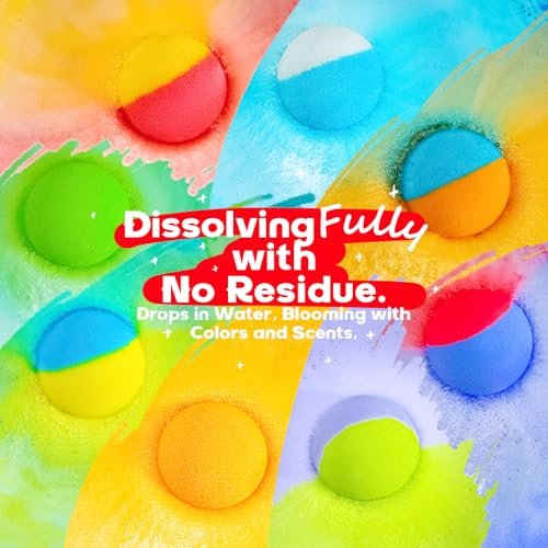 64 Pack Natural Bath Bombs Bulk Set – 8 Scents, Organic Ingredients, Long-Lasting Bubbles, Relaxing Gifts for Women & Men, Self-Care, Birthday, Christmas & Stocking Stuffers Avelisse