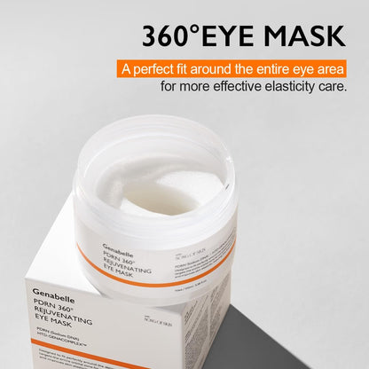 Genabelle PDRN 360° Rejuvenating Eye Mask – Full Eye Area Eye Patches with PDRN & Peptides for Hydration, Firming & Elasticity – Targets Dark Circles, Puffiness & Fine Lines – 70 Count Avelisse
