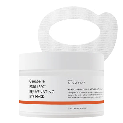Genabelle PDRN 360° Rejuvenating Eye Mask – Full Eye Area Eye Patches with PDRN & Peptides for Hydration, Firming & Elasticity – Targets Dark Circles, Puffiness & Fine Lines – 70 Count Avelisse