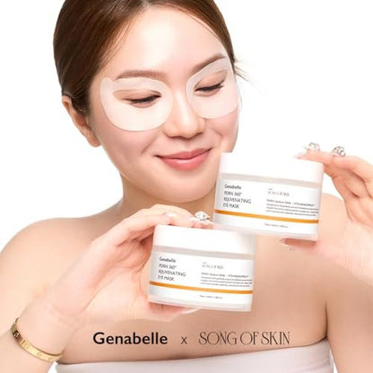 Genabelle PDRN 360° Rejuvenating Eye Mask – Full Eye Area Eye Patches with PDRN & Peptides for Hydration, Firming & Elasticity – Targets Dark Circles, Puffiness & Fine Lines – 70 Count Avelisse