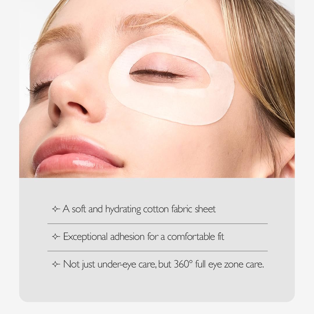 Genabelle PDRN 360° Rejuvenating Eye Mask – Full Eye Area Eye Patches with PDRN & Peptides for Hydration, Firming & Elasticity – Targets Dark Circles, Puffiness & Fine Lines – 70 Count Avelisse