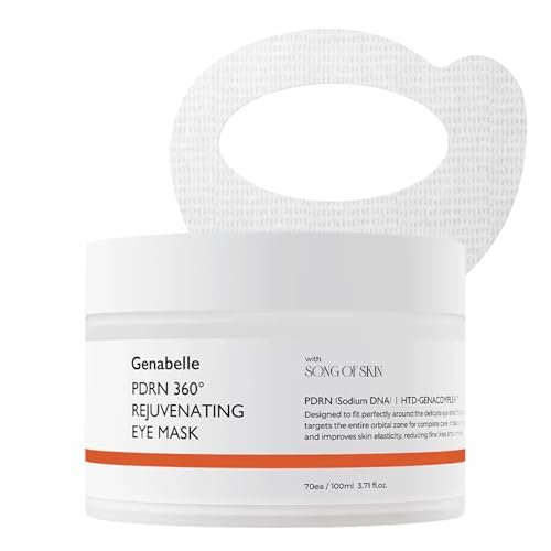 Genabelle PDRN 360° Rejuvenating Eye Mask – Full Eye Area Eye Patches with PDRN & Peptides for Hydration, Firming & Elasticity – Targets Dark Circles, Puffiness & Fine Lines – 70 Count Avelisse
