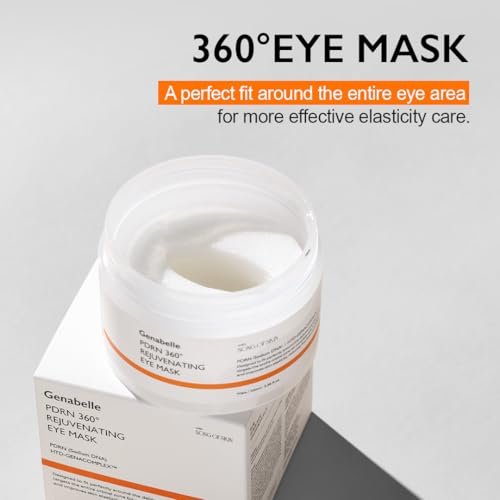 Genabelle PDRN 360° Rejuvenating Eye Mask – Full Eye Area Eye Patches with PDRN & Peptides for Hydration, Firming & Elasticity – Targets Dark Circles, Puffiness & Fine Lines – 70 Count Avelisse