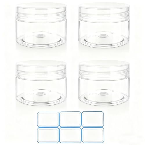 4 Pack 1 Oz (30ml) Travel Containers for Creams – Leak Proof with Labels - görsel 2