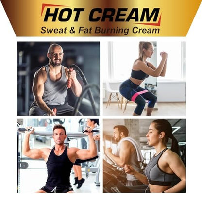 KITNOBLIS Hot Sweat Cream for Belly Fat Burner - Natural Fat Burning Cream for Women, Workout Enhancer for Thighs, Legs, Arms & Buttocks (4 Fl Oz)