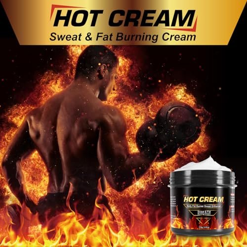 Hot Sweat Cream 2-Pack – Natural Weight Loss Cream for Belly, Thighs, Legs, Abdomen, Arms & Buttocks | Workout Enhancer for Women & Men Avelisse