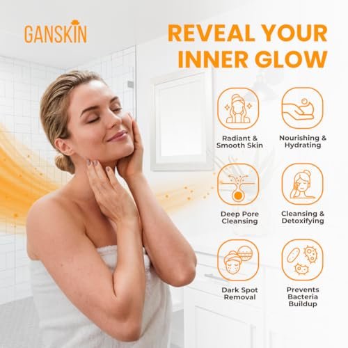 Ganskin Turmeric Body Wash – Skin Brightening Liquid Soap for Discoloration, Acne & Sun Damage – Natural Anti-Aging Exfoliating Body Wash (16.9 oz) - görsel 6