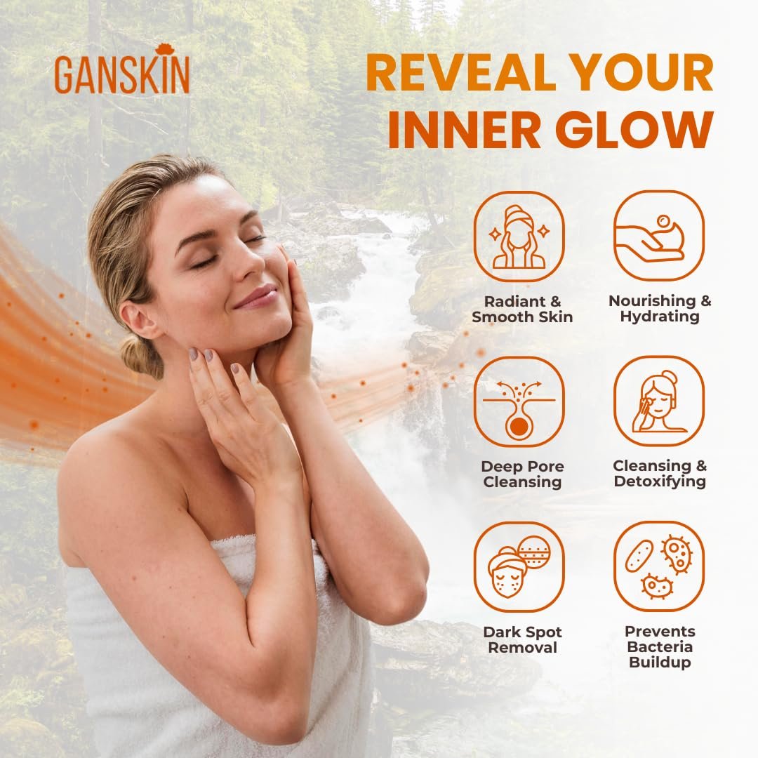 Ganskin Kojic Acid Soap for Hyperpigmentation – Skin Brightening Kojic Papaya Body Wash – Dark Spot Soap Reduces Acne, Scars, and Evens Skin Tone – Turmeric Body Wash for Brighter Glowing Face (16.9 oz) - görsel 5