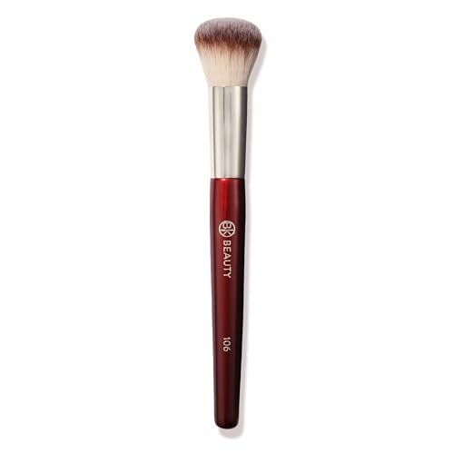 BK BEAUTY 106 Round Foundation Brush – Dense Dome Shape for Liquid & Cream Foundation, Seamless Streak-Free Application, Multi-Use Face Makeup Tool Avelisse