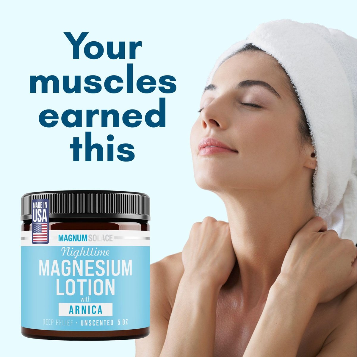 Nighttime Magnesium Lotion for Kids with Arnica – Soothing Relief & Relaxation, Highly Concentrated Magnesium for Muscles – Apply to Legs or Feet Before Bed – Skin-Friendly for Babies and Kids Avelisse
